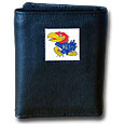 Kansas Jayhawks Leather Tri-fold Wallet